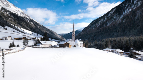 St. Sigismund im Sellrain, Tirol, Österreich, im Winter 