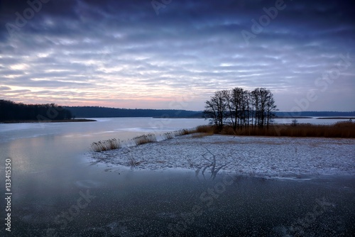 Fototapeta Naklejka Na Ścianę i Meble -  View of the lake Kirsajty, Masuria, Poland