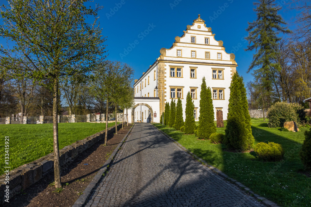 Renaissance castle in Sluknov, Czech Republic