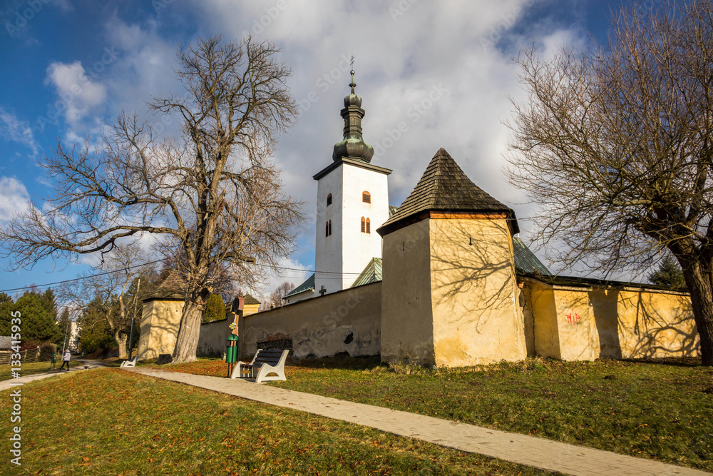 Naklejka premium Cemetery church in Prievidza, Slovakia
