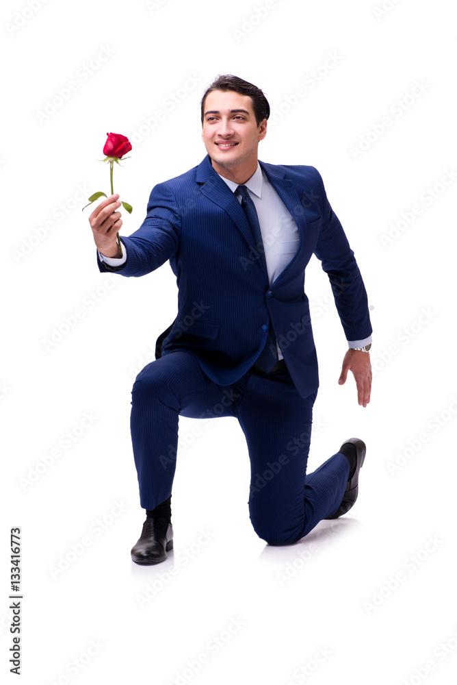 Romantic concept with man making marriage proposal Romantic concept with man making marriage proposal