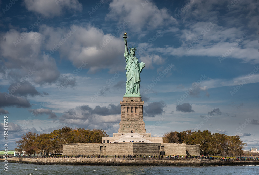 Fototapeta Frontowy widok statua wolności, Nowy Jork