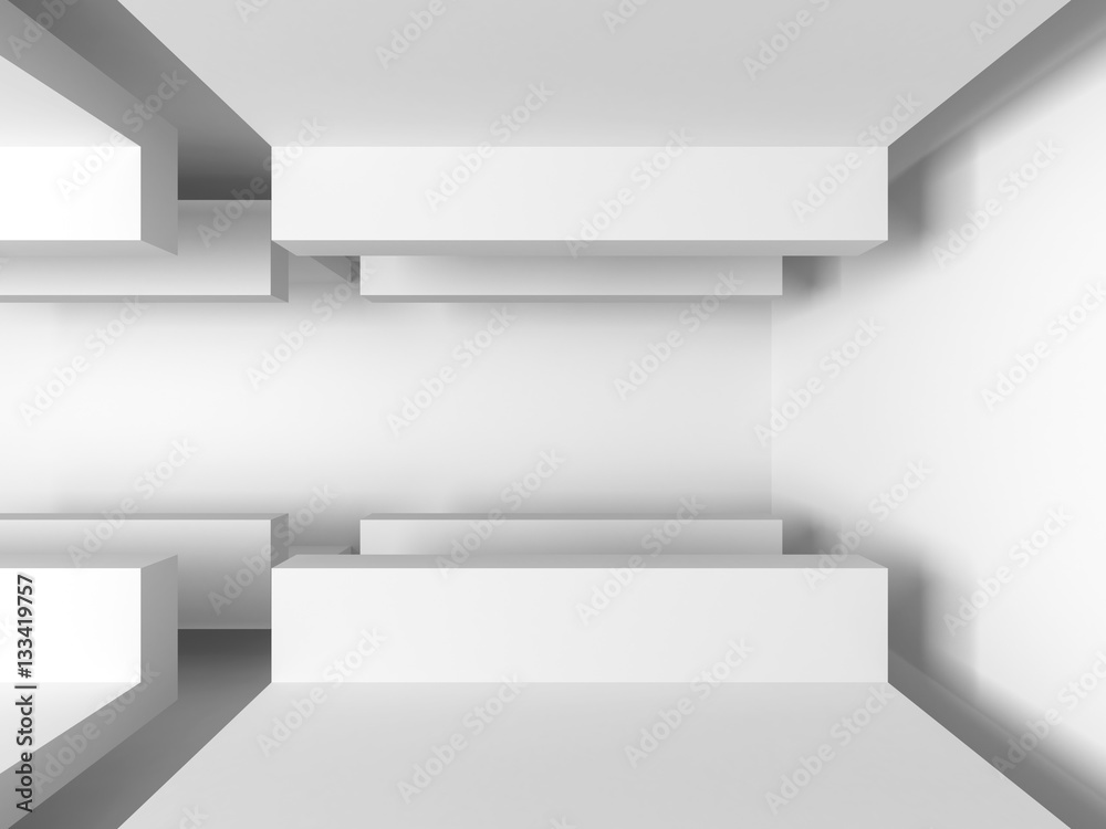 Abstract Modern White Architecture Background Abstract Modern White Architecture Background