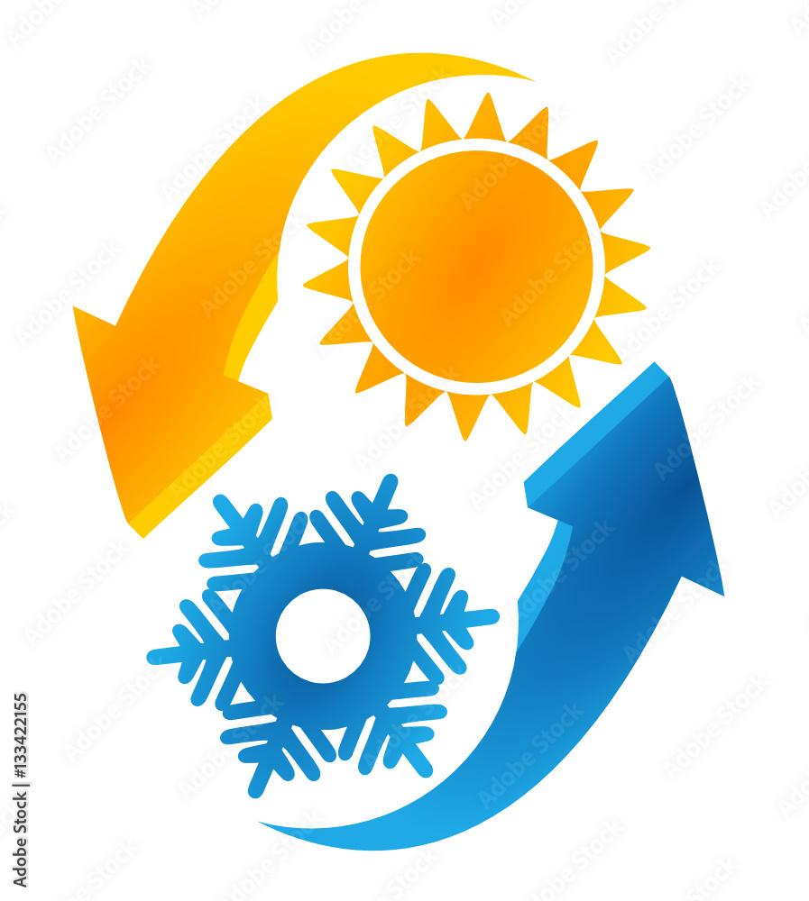 climatisation réversible logo symbole Stock Vector | Adobe Stock