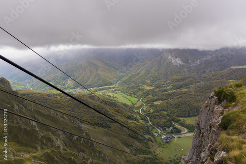 Cableway of Fuente De (Cantabria, Spain). photo