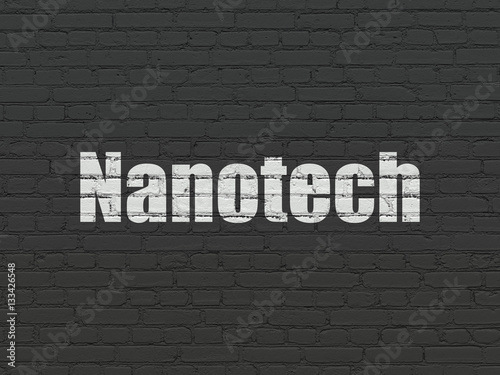 Science concept: Nanotech on wall background