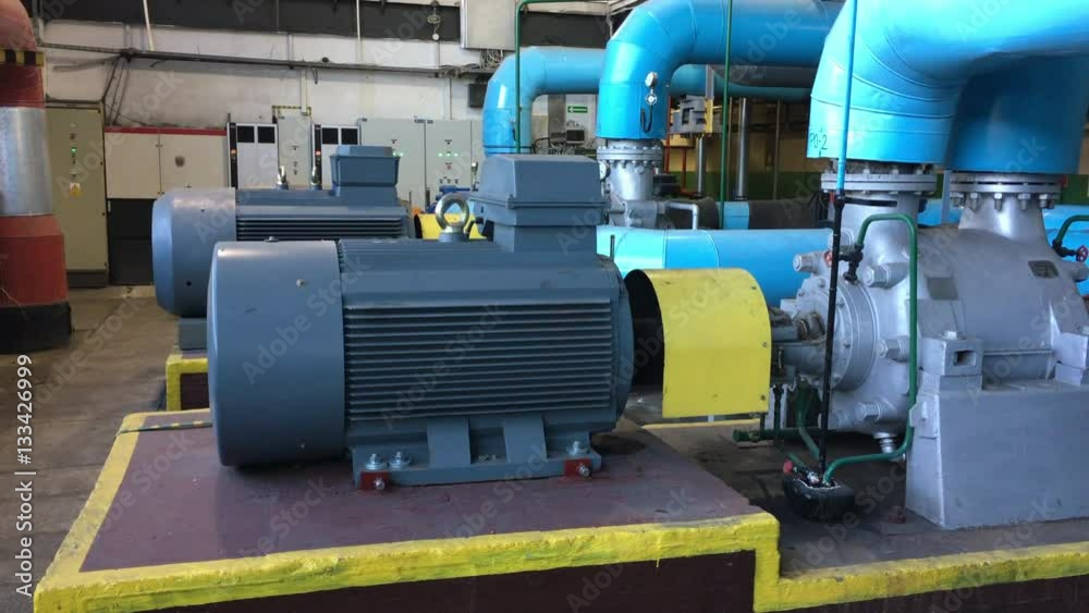 Large Water pumps with electric motors
