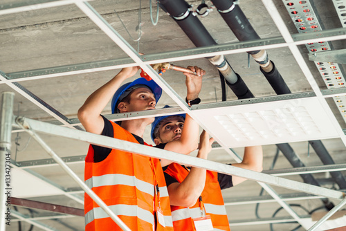 Foto Installation workers