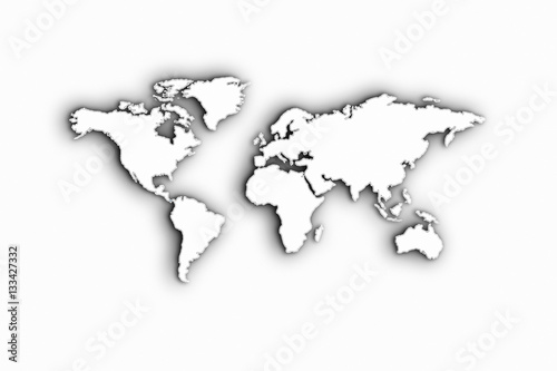 Fototapeta Naklejka Na Ścianę i Meble -  Dotted world map