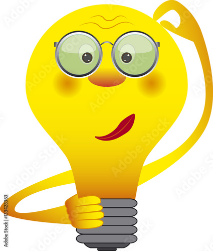 worried light bulb