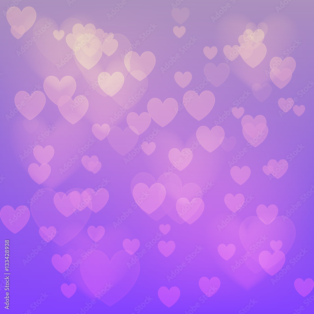 Vector love abstract background. Shiny hearts bokeh light Valentine's day Vector love abstract background. Shiny hearts bokeh light Valentine's day