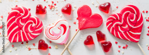 Valentine's day concept - sweets heart shaped