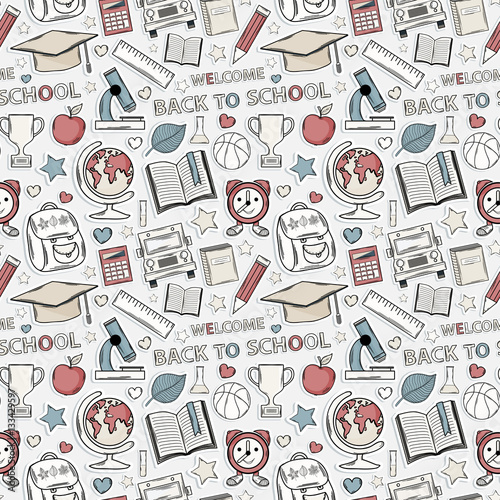 School pattern seamless