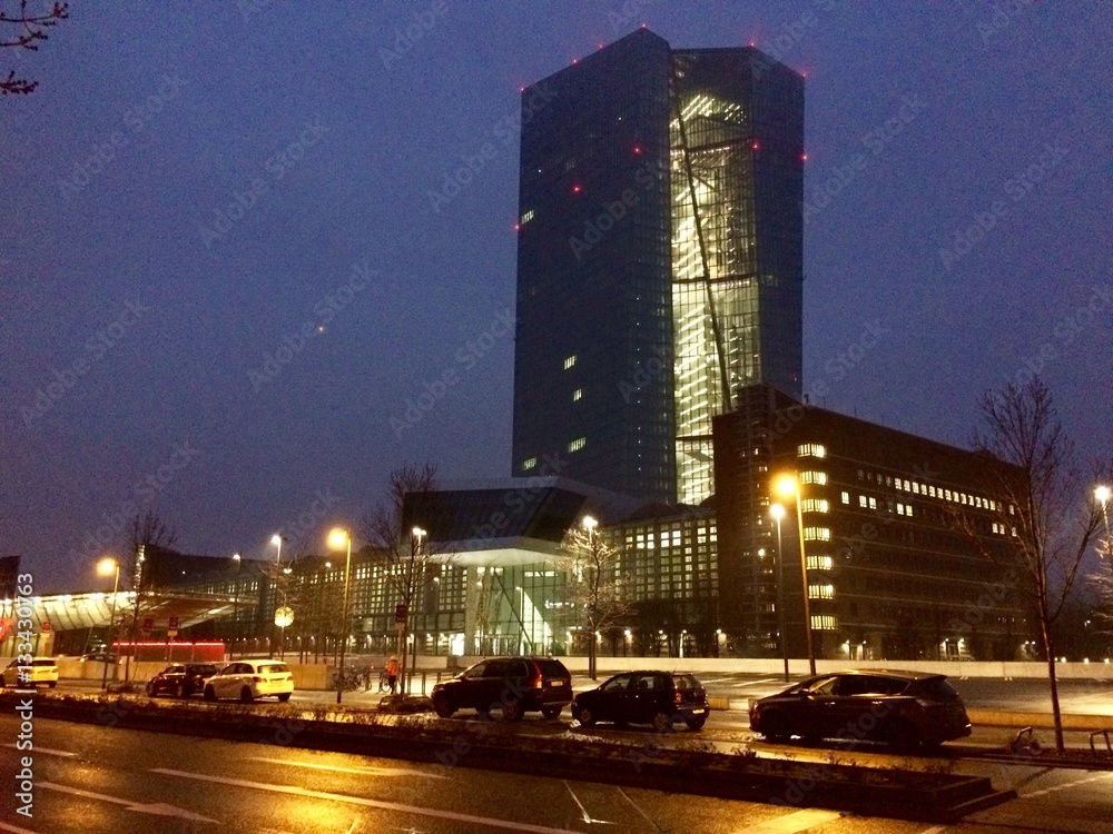 Neue europäische Zentralbank in Frankfurt am Main (Hessen)