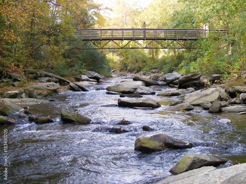 Vászonkép river with bridge