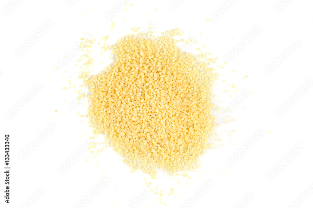 Couscous heap on white Couscous heap on white