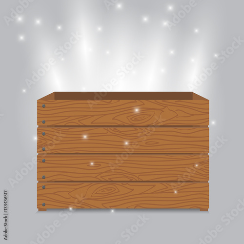 old wooden box