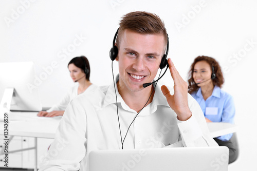 Young male technical suppor...