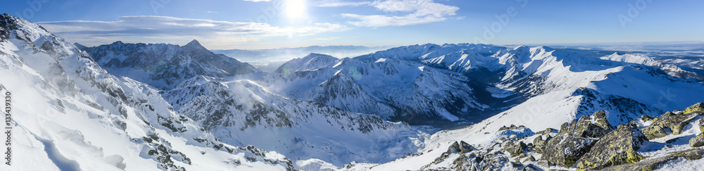 Obraz premium Panorama West Tatras, Poland, Kasprowy Wierch