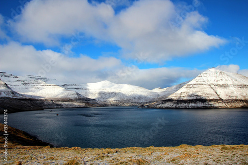 The nature of the Faroe Islands in the north Atllantic  photo