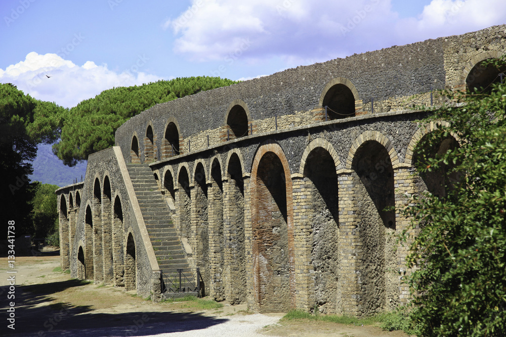 Fototapeta premium Ancienne Arène de Pompéi, Campanie, Italie