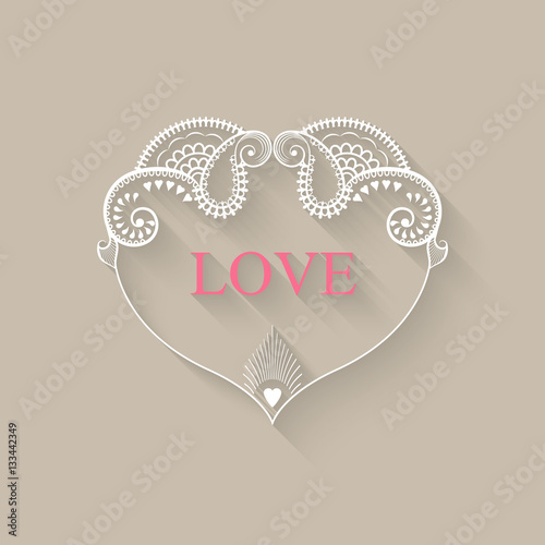 Принти на полотні Valentine's Day card