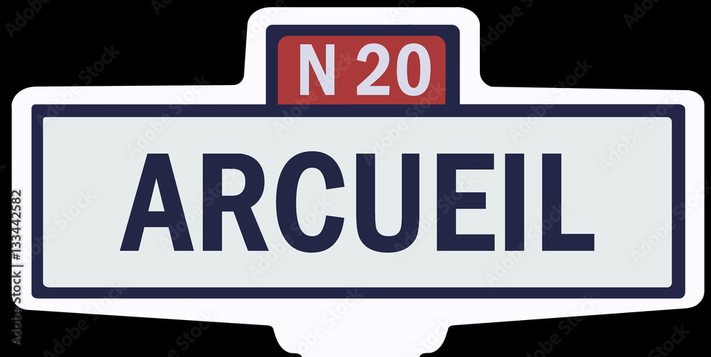 ARCUEIL - Ancien panneau entrée d'agglomération ARCUEIL - Ancien panneau entrée d'agglomération