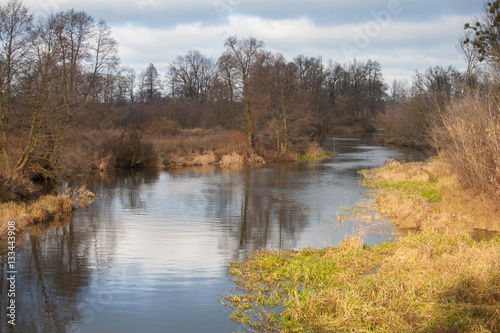 Rzeka Rawka w Puszczy Bolimowskiej. photo