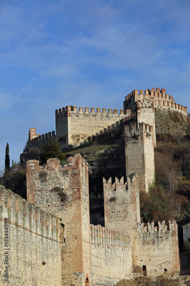 Soave Verona Ancient Castle with medieval walls