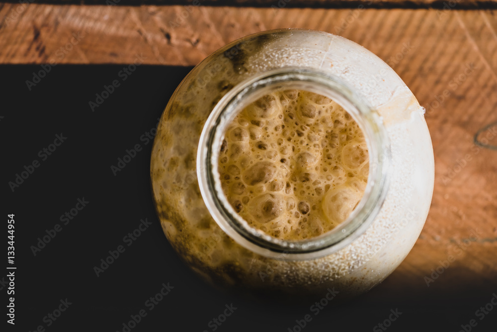 Sourdough Starter in a Mason Jar Sourdough Starter in a Mason Jar