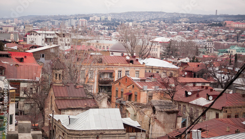 The Panoramic View Of Tbilisi, Georgia, Europe photo