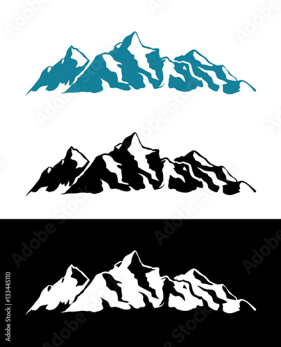 Vector Logo of Alps Mountains