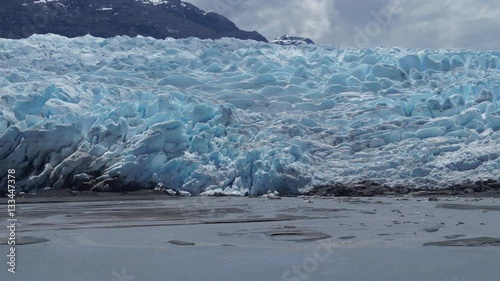 Glacier Pours into Southern Ocean from Antarctica