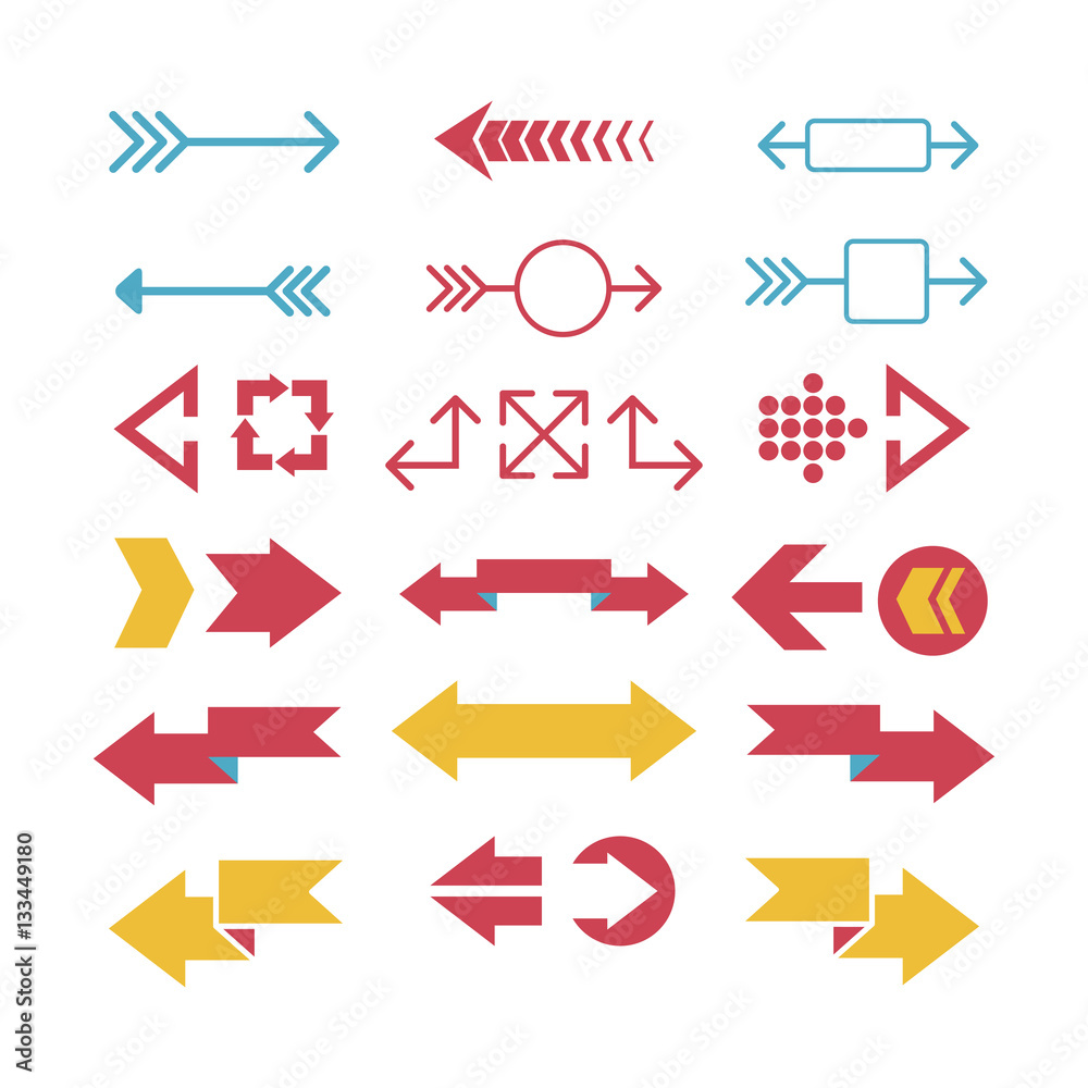 Arrow web icon vector illustration. Arrow web icon vector illustration.