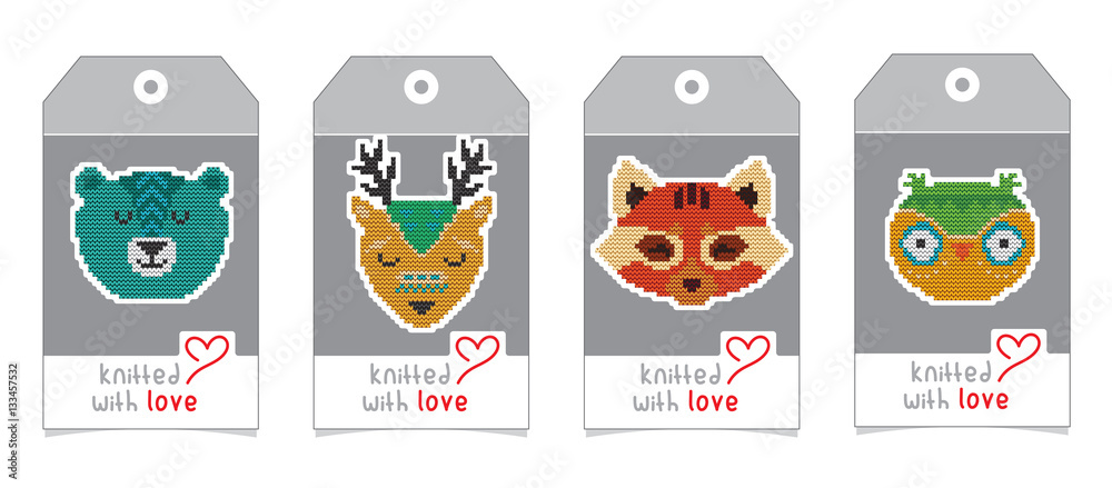 Fototapeta premium Knitted with love