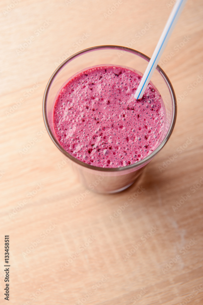 Blueberry smoothie with fresh berries Blueberry smoothie with fresh berries