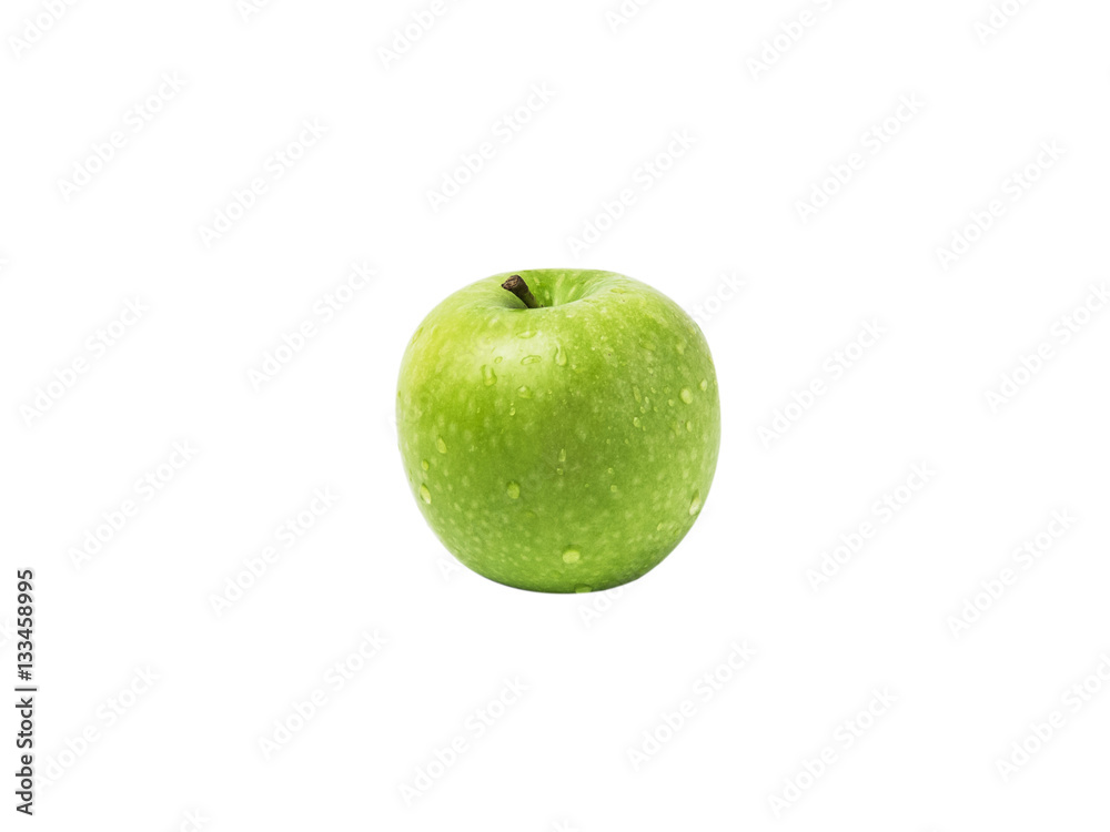 Fresh green apple isolate on white background Fresh green apple isolate on white background