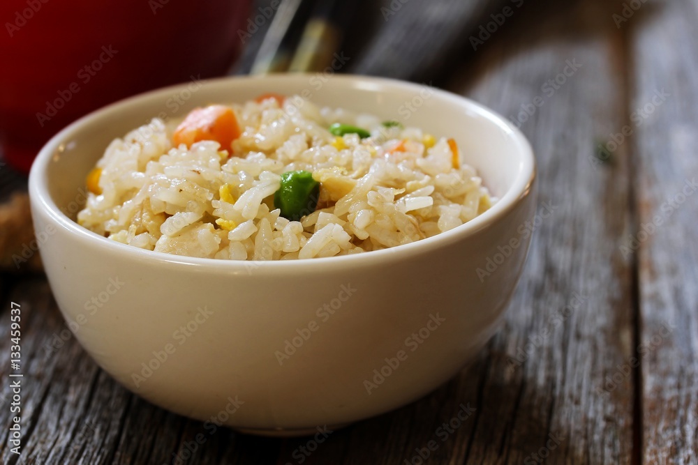 Chinese Fried Rice, shallow depth of field