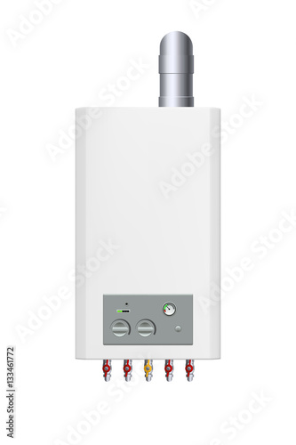 white gas boiler