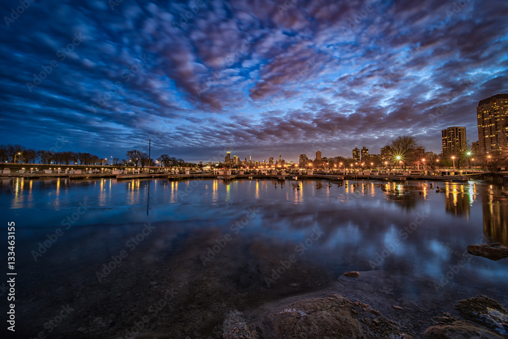 Diversey Harbor Sunset