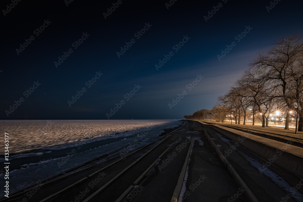 Between the City and the Frozen Lake
