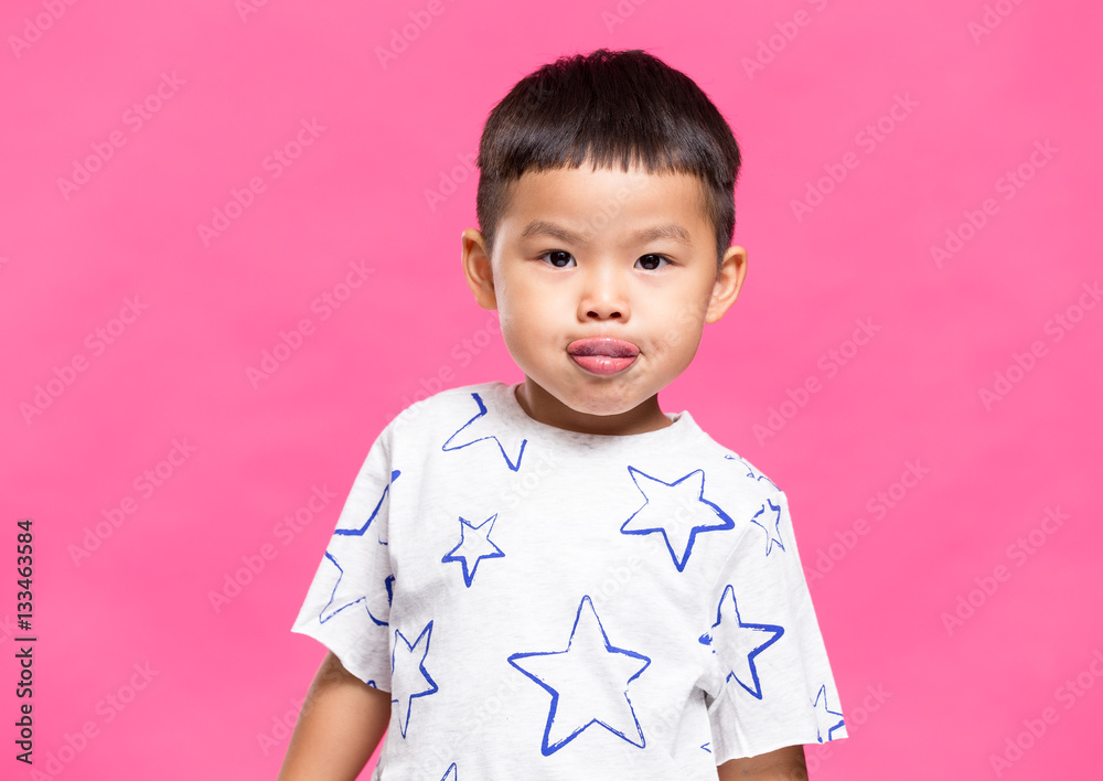 Little boy showing lovely face Little boy showing lovely face