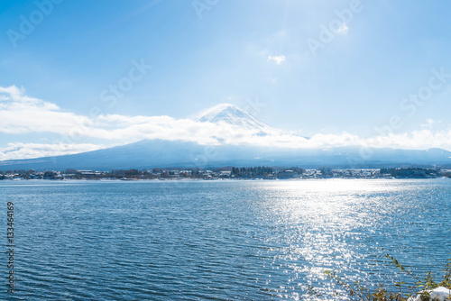 Mountain Fuji San at  Kawaguchiko Lake. © topntp