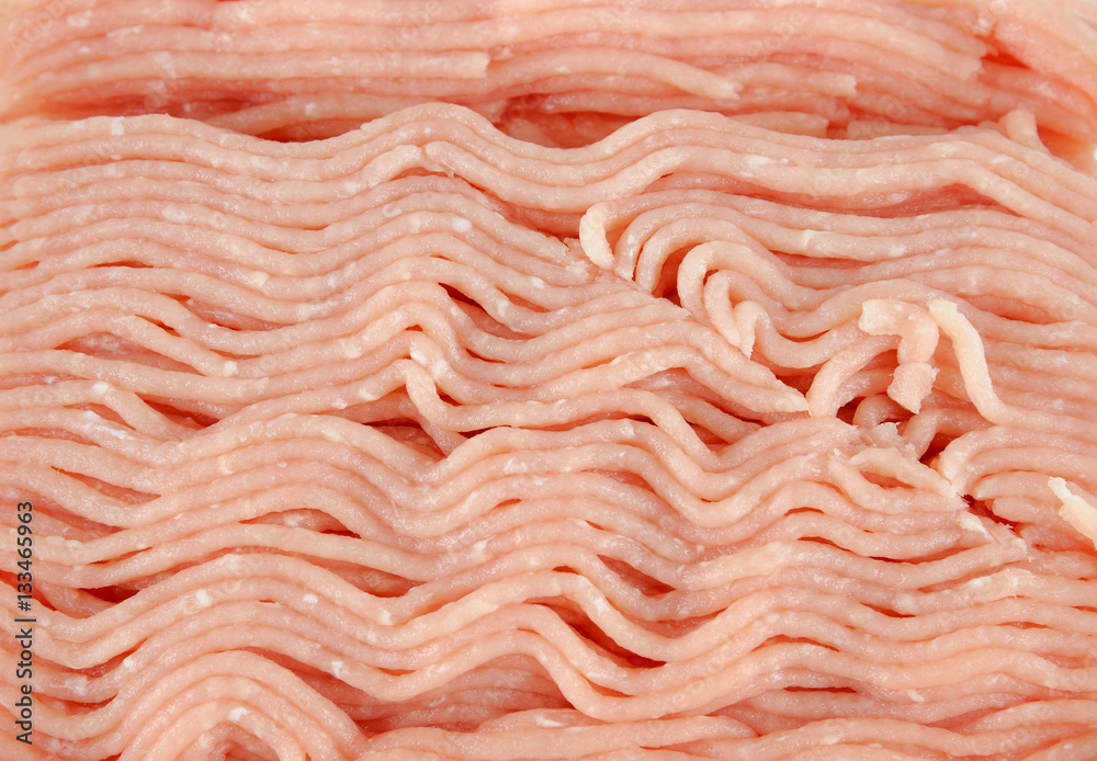 close up on ground turkey meat background close up on ground turkey meat background
