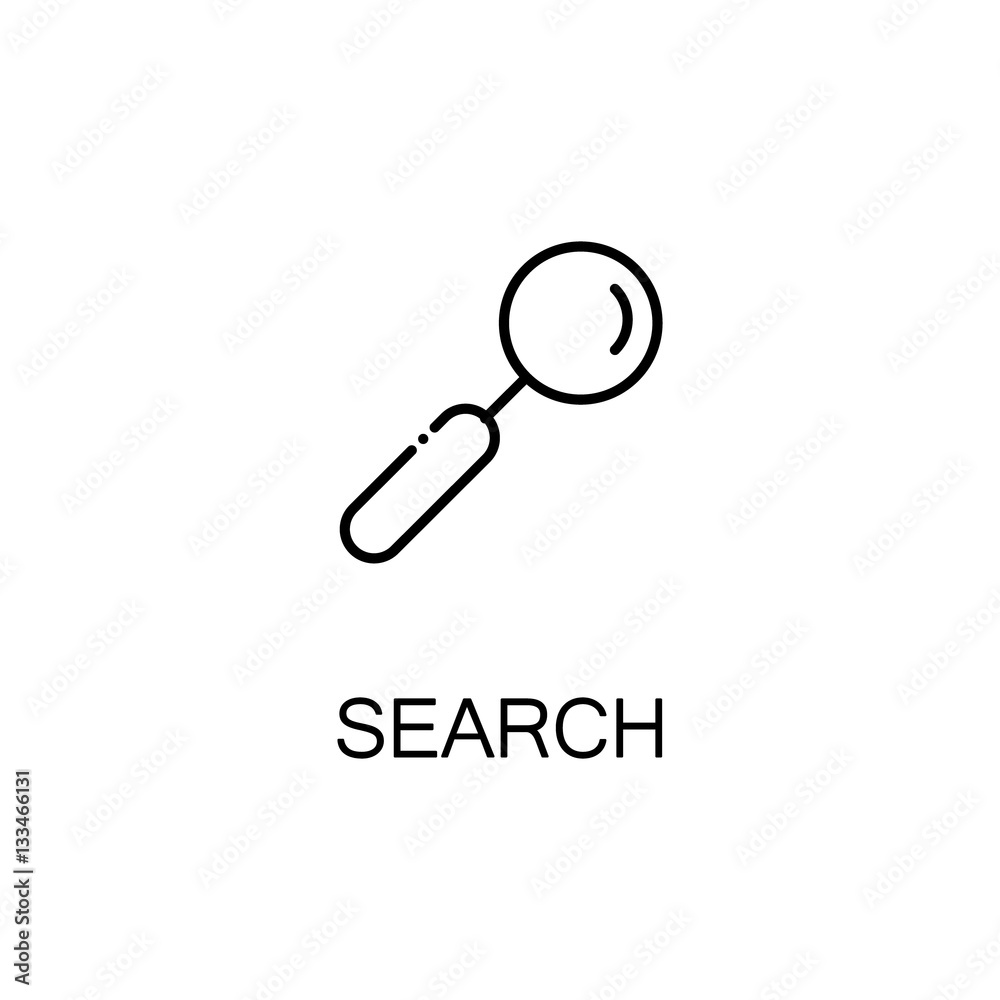 Loupe line icon Loupe line icon