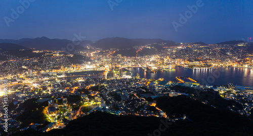 Nagasaki at night photo