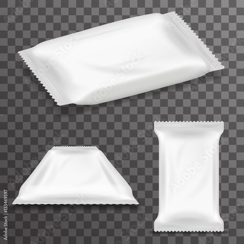 Flow Pack Isolated Icon Set Realistic 3d Design Template Vector Illustration