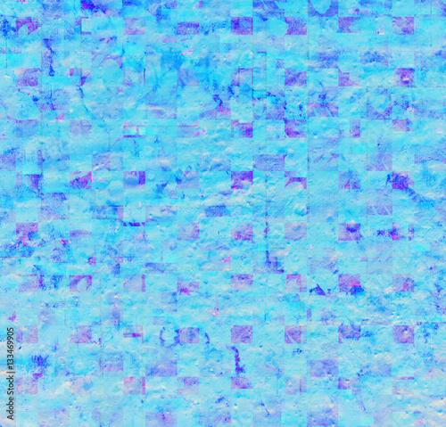 Grunge blue mosaic background