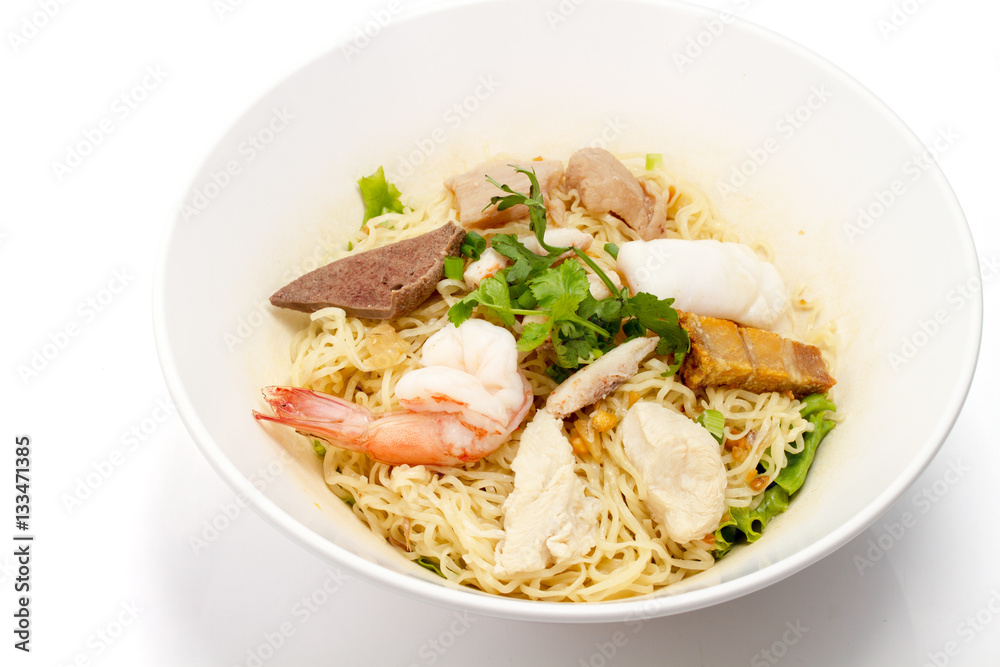 Chinese Stir Fry Noodles isolated Chinese Stir Fry Noodles isolated