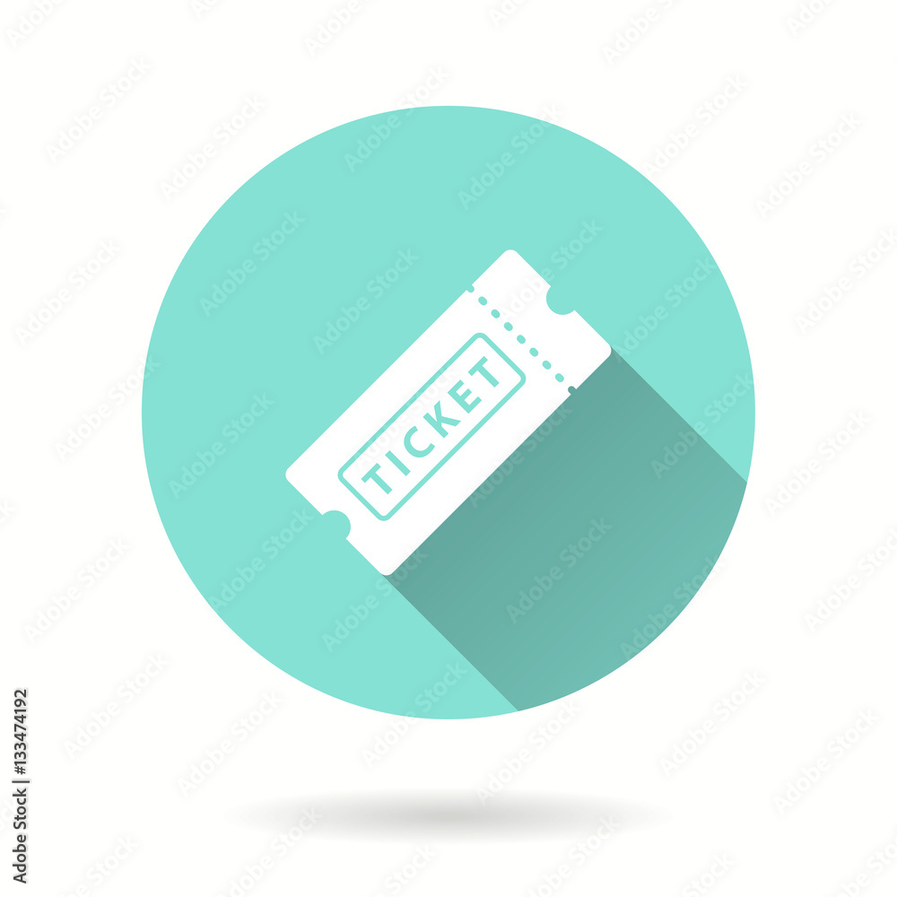 Fototapeta premium Ticket - vector icon.